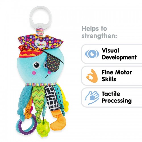 Lamaze Captain Calamari| Octopus Toy | Baby Toys | Stroller Toys | 0 months +
